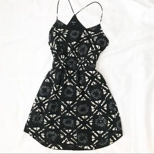 madwell black print dress